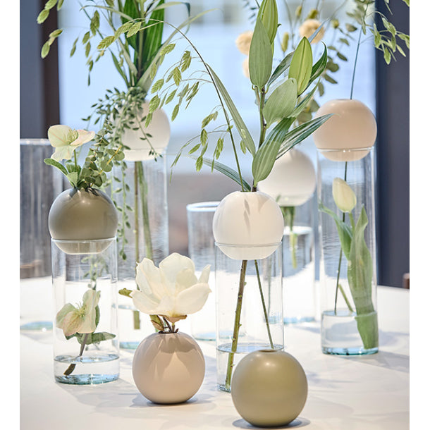 Sæt m/ Blossom Vase and Blossom Ball, hvid