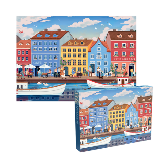 Nyhavn puslespil med 1000 brikker fra Penny Puzzle