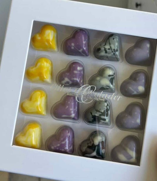 Cilles Chokolader - 16 pk. chokolade hjerter