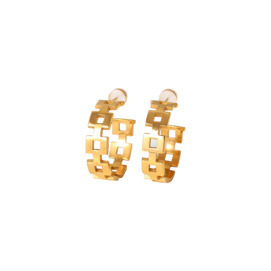 Aia Aia Jewelry - chunky guldbelagte øreringe