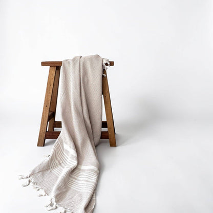 LEY! Plaid - Zigzag - Beige
