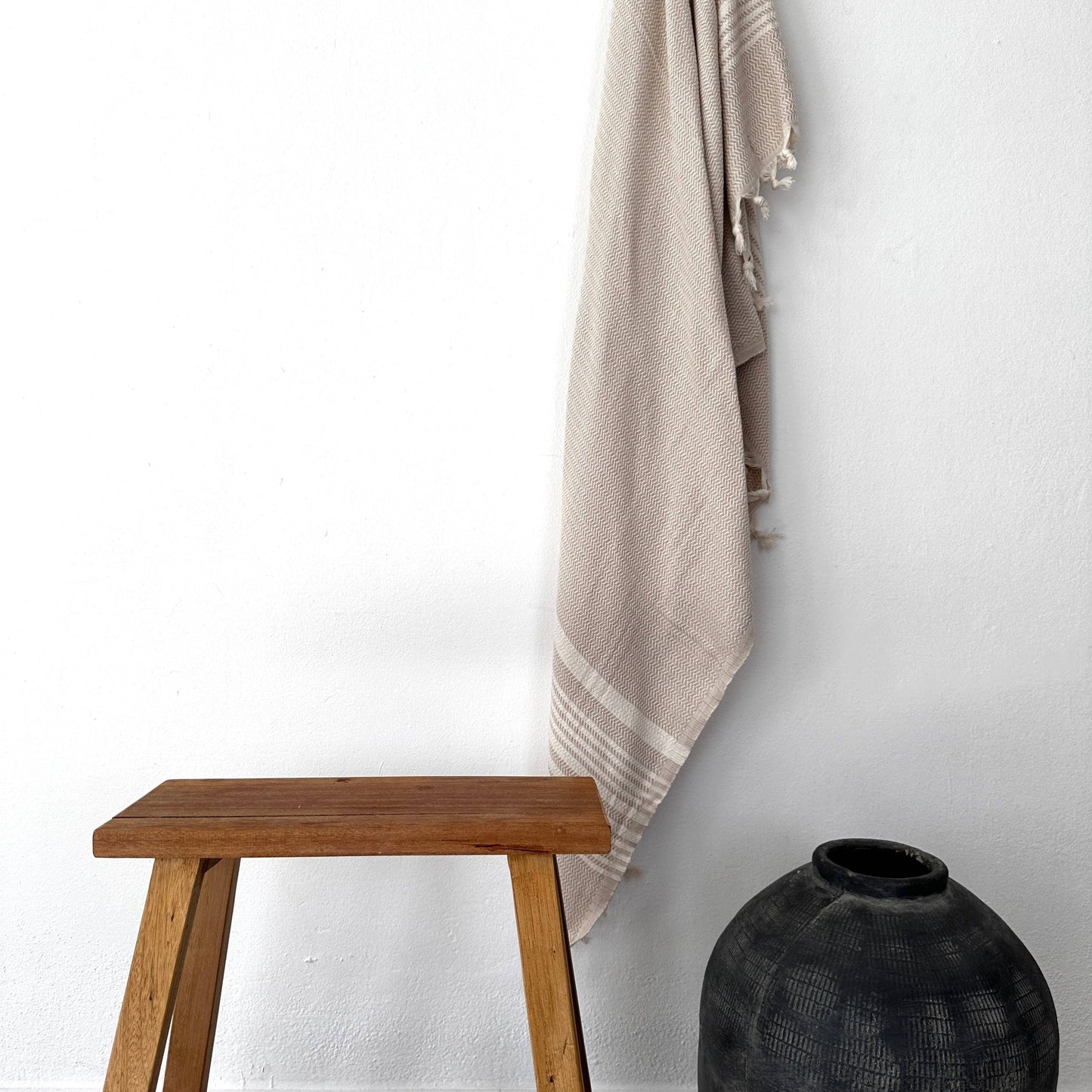 LEY! Plaid - Zigzag - Beige
