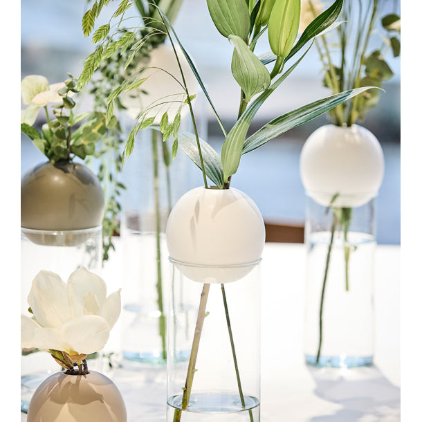 Sæt m/ Blossom Vase and Blossom Ball, hvid