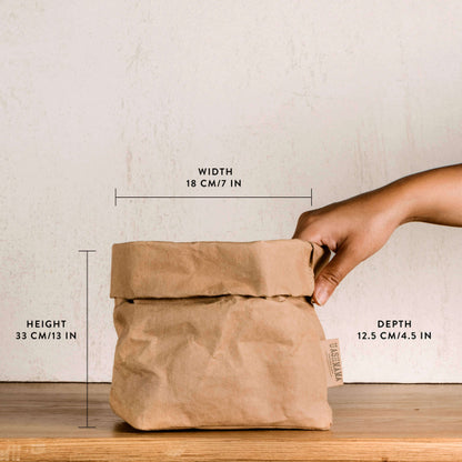 Washable Paper Bag, Cachemire